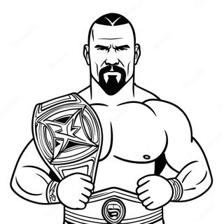 Wwe Champion Coloring Page 6375-5094