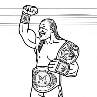 Wwe Champion Coloring Page 6375-5095