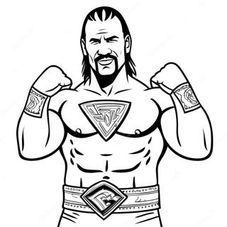 Wwe Champion Coloring Page 6375-5096