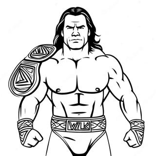 Wwe Champion Coloring Page 6375-5191