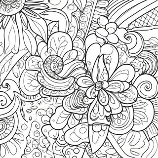 Vibrant Posca Art Coloring Page 63780-52753