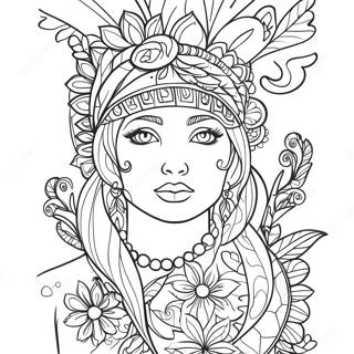 Vibrant Posca Art Coloring Page 63780-52754