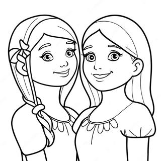 Best Sister Ever Coloring Page 63789-52784