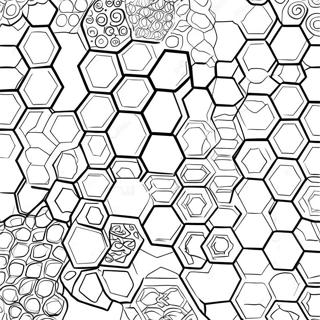 Honeycomb Pattern Coloring Page 63809-52774