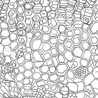 Honeycomb Pattern Coloring Page 63809-52776