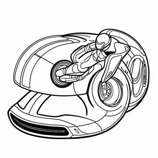 Tron Light Cycle Racing Coloring Page 63820-52794