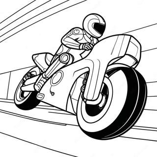 Tron Light Cycle Racing Coloring Page 63820-52795