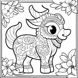 Lunar New Year 2024 Coloring Page 6384-5195