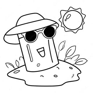 Sun Safety Coloring Page 63859-52822