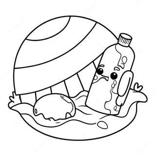 Sun Safety Coloring Page 63859-52824