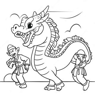 Lunar New Year 2024 Coloring Pages