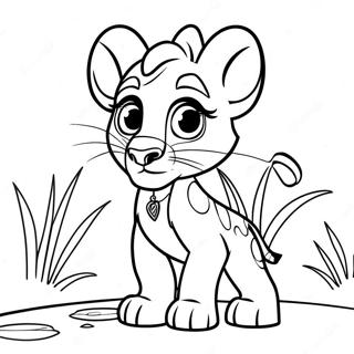 Kiara Lion Guard Coloring Page 63869-52836