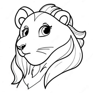 Kiara In Majestic Pose Coloring Page 63870-52846