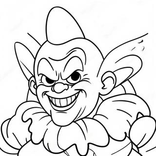 Scary Killer Klowns In Action Coloring Page 63900-52855