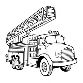 Bright Red Fire Truck Coloring Page 63920-52879