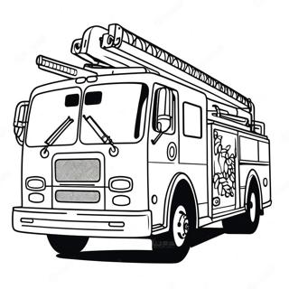 Bright Red Fire Truck Coloring Page 63920-52880