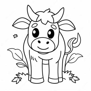 Halloween Cow Coloring Page 63929-52871