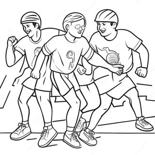 Athletes Competing In The Special Olympics Coloring Page 63940-52894