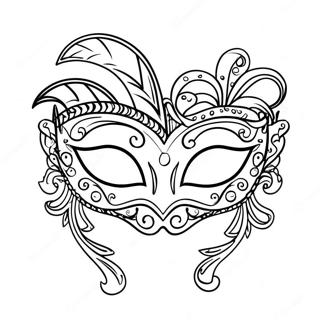 Mardi Gras Mask Coloring Page 63949-52887