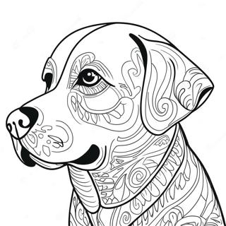 Labrador Coloring Page 6394-5108