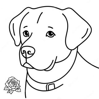 Labrador Coloring Page 6394-5201