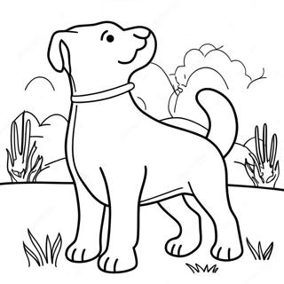 Labrador Coloring Page 6394-5202