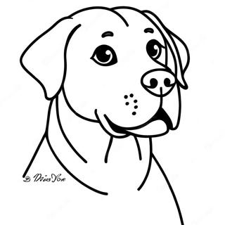 Labrador Coloring Page 6394-5203