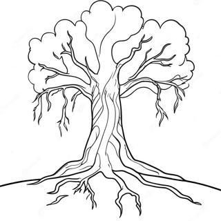 Lightning Striking A Tree Coloring Page 64000-52940