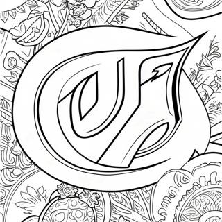 Oklahoma Sooners Logo Coloring Page 64039-52974