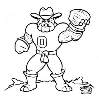 Oklahoma Sooners Mascot Coloring Page 64040-52968