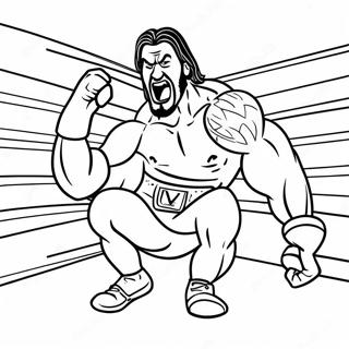 Hilarious Wwe Wrestler Pranking Opponent Coloring Page 64060-52998