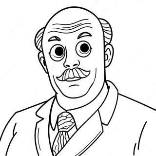 Weird Strict Dad Coloring Pages