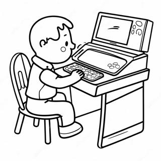 Leap Pad Imagination Desk Coloring Page 64099-53015