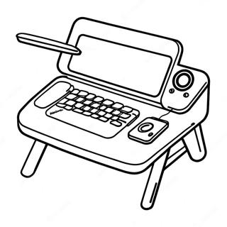 Leap Pad Imagination Desk Coloring Page 64099-53016