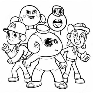 Numberjacks Team Adventure Coloring Page 64120-53038