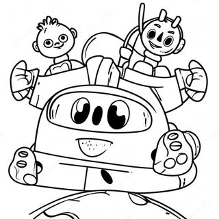 Numberjacks Team Adventure Coloring Page 64120-53039