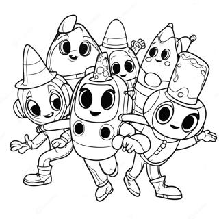 Numberjacks Team Adventure Coloring Page 64120-53040