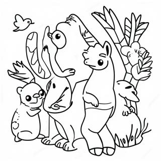 South America Animals Coloring Page 64139-53048