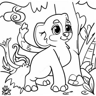 Colorful Amazon Rainforest Animals Coloring Page 64140-53056