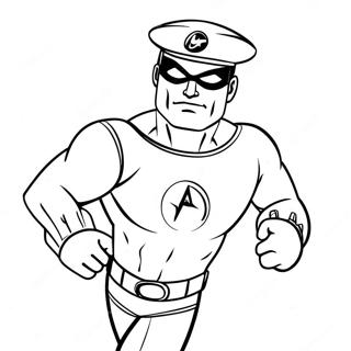 Captain Man Coloring Page 64149-53052