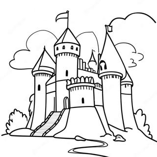 Medieval Castle Coloring Page 6414-5219