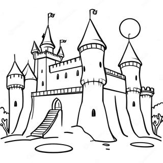 Medieval Castle Coloring Page 6414-5220