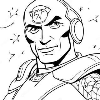 Captain Man In Action Coloring Page 64150-53060