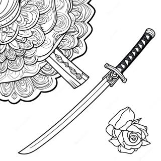 Katana Coloring Page 64159-53064