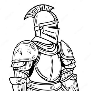 Knight In Shining Armor Coloring Page 6415-5126