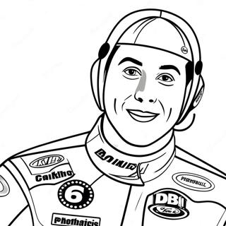 Kyle Busch Racing Car Coloring Page 64169-53070