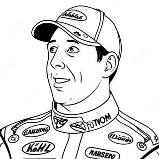 Kyle Busch Racing Car Coloring Page 64169-53072