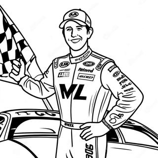 Kyle Busch In Victory Lane Coloring Page 64170-53077