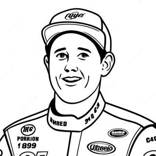 Kyle Busch In Victory Lane Coloring Page 64170-53078