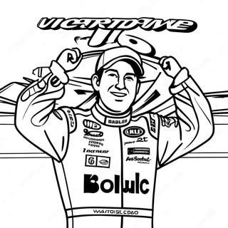 Kyle Busch In Victory Lane Coloring Page 64170-53079